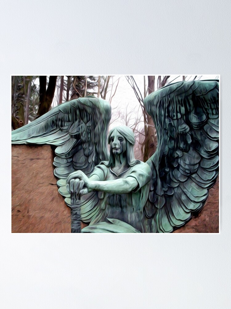 Haserot Angel Of Clevelands Lakeview Cemetery Poster For Sale By