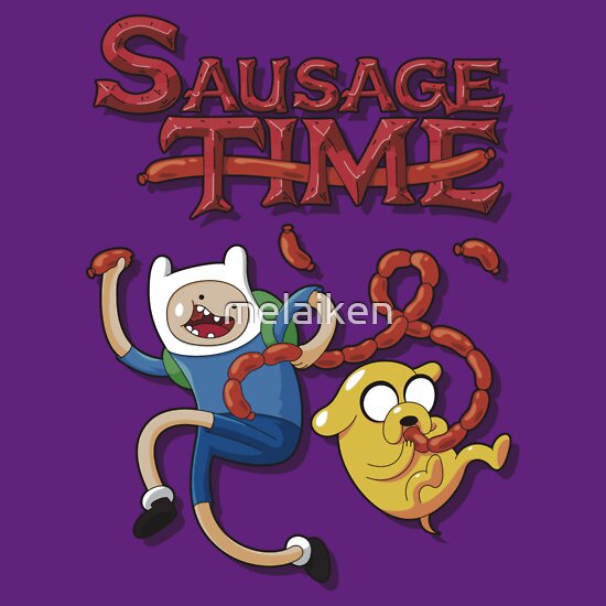 tshirtgifter presents adventure time sausage time