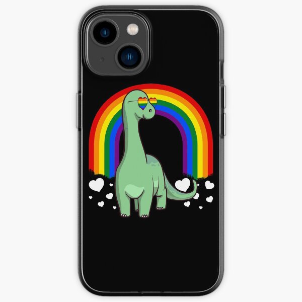 Brontosaurus Dinosaur Gay Pride Rainbow Lgbtq Iphone Case For Sale By