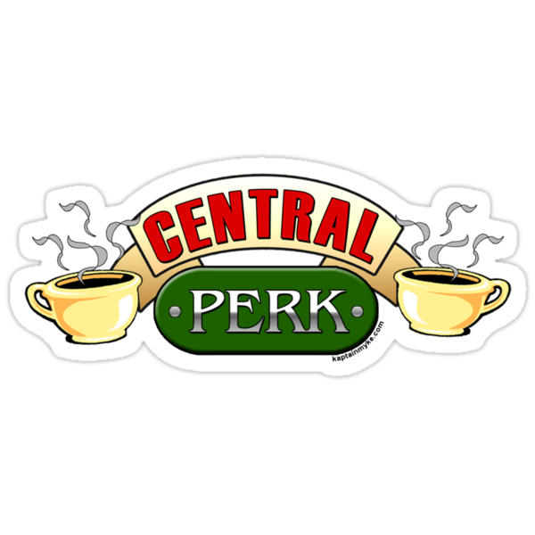 "Central Perk" Stickers by kaptainmyke | Redbubble