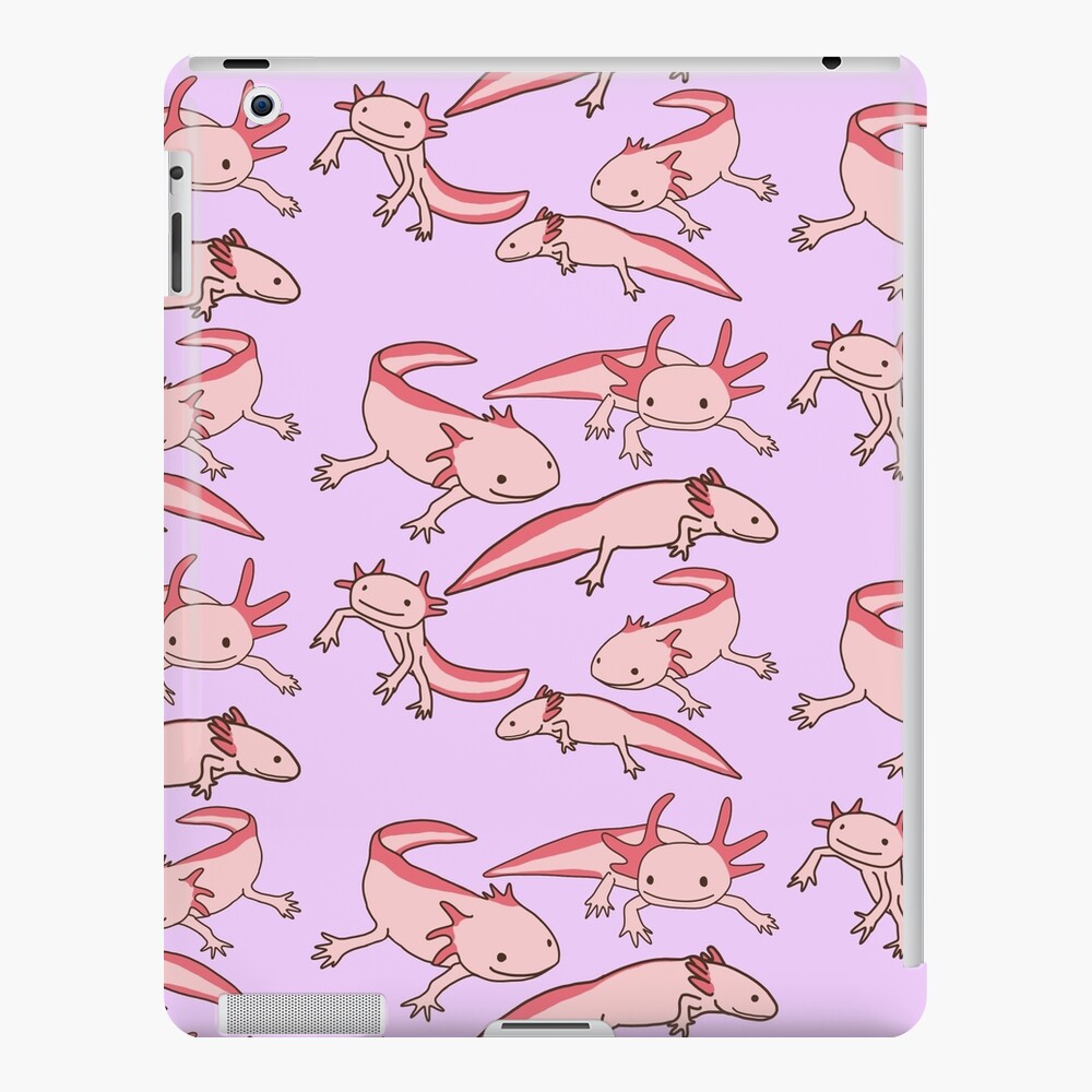 Smiley Axolotl Pattern Ipad Case Skin For Sale By Torpedobubble