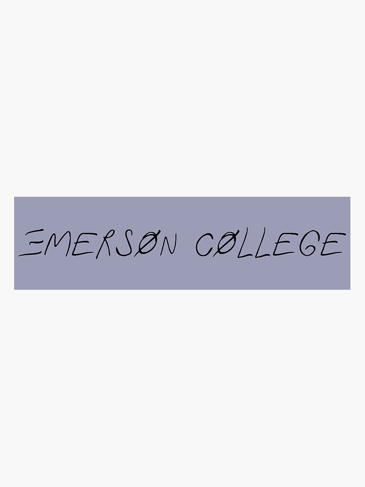 Emerson College Sticker For Sale By Camrynciancia Redbubble