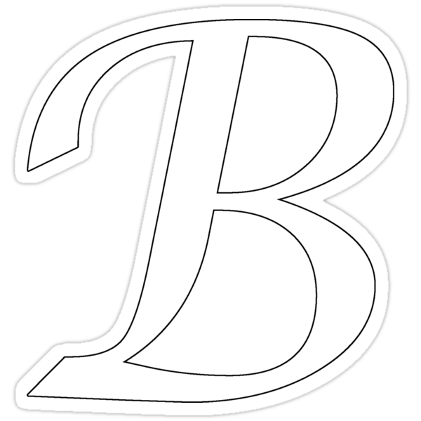 b in bubble letters