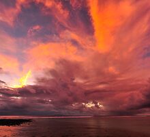 Evening Symphony at Trannies Beach by Karen Willshaw