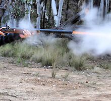 Muzzle Loading Fun - Hill Ends NSW Australia by Bev Woodman