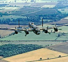 BBMF Lancaster PA474 over Lincolnshire by Colin Smedley