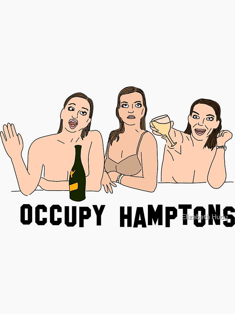 Occupy Hamptons The Peach Fuzz Sticker For Sale By Elizabethhudy