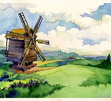 Old windmill by Kasheva
