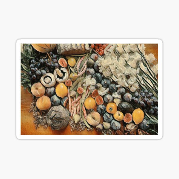 Fruit And Vegetables Sticker For Sale By Fielddesigns Redbubble