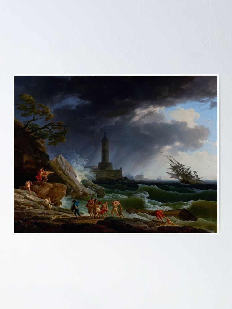 A Storm On A Mediterranean Coast By Claude Joseph Vernet Classical Art