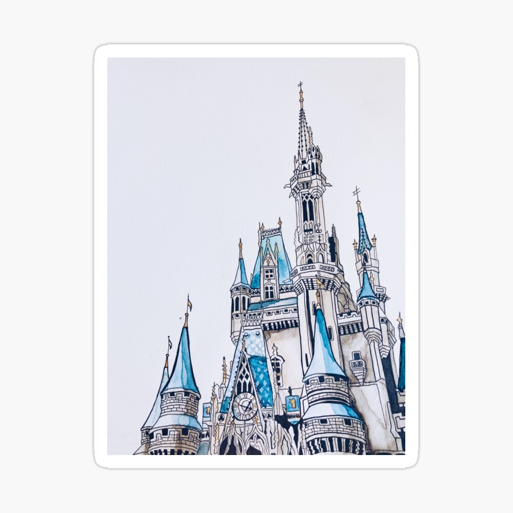 Disney World Castle Drawings