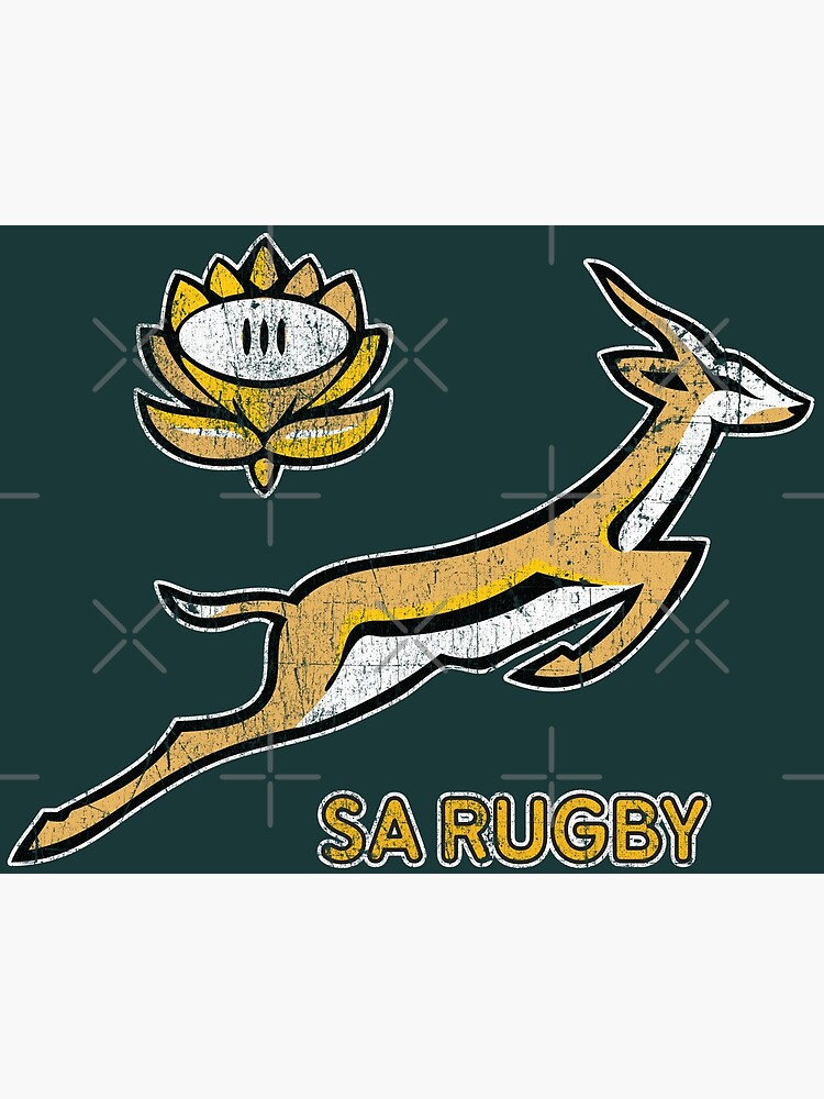 Sa Rugby Vintage Springbok Logo Metal Print By Za Ffer Redbubble