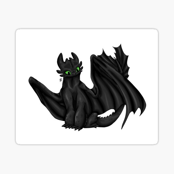 Toothless HTTYD Night Fury Sticker For Sale By Skylar Oneil Redbubble