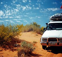 Crossing The Simpson Desert. QAA Line, Queensland, Australia. by Ralph de Zilva