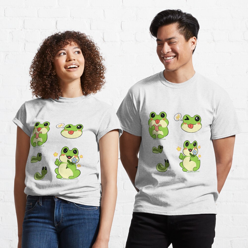 Cute Chibi Frogs T Shirt For Sale By Pina Headache Redbubble