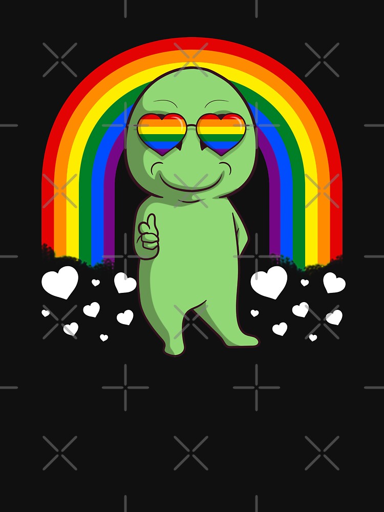 Gay Pride Rainbow Alien LGBT T Shirt For Sale By Fatamyfan Redbubble Rainbow T Shirts
