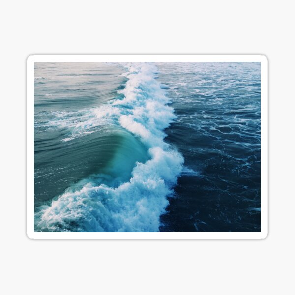 Blue Ocean Waves Sticker For Sale By Gbgvphotography Redbubble