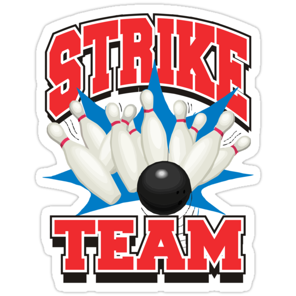 "Bowling Strike T-Shirt" Stickers by SportsT-Shirts | Redbubble
