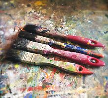 Four Paintbrushes by eyeshoot