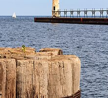 Manistee, Michigan Lighthouse by Kenneth Keifer