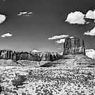 Monument Valley in Monochrome  by Saija  Lehtonen
