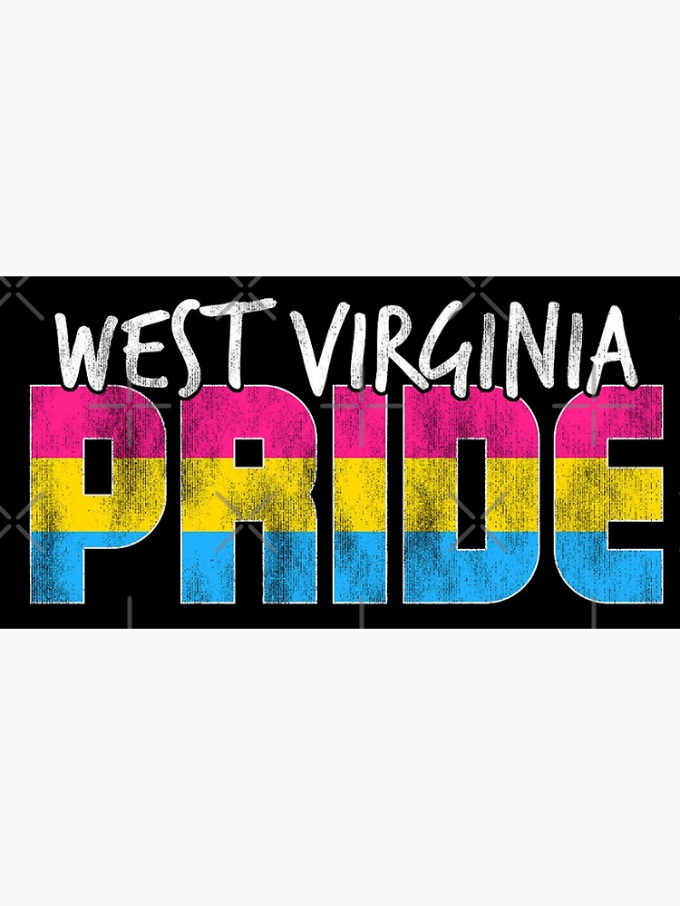 Pansexual West Virginia Gay Pride Flag Lgbtq Lesbian Rainbow Lgbt Art