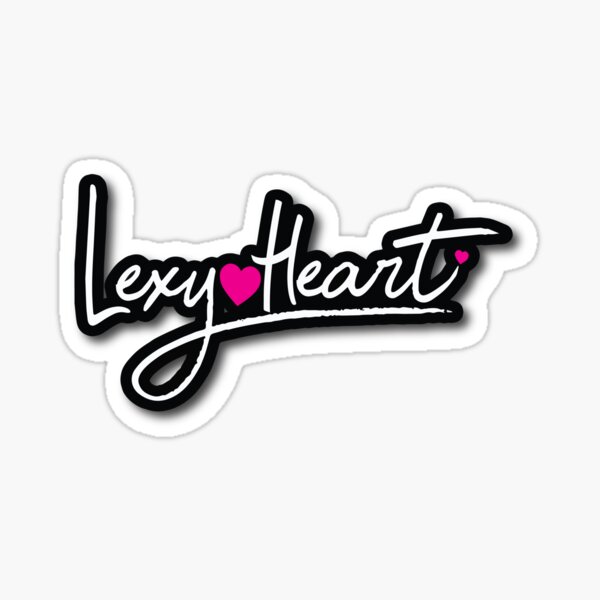 Lexy Heart Name Logo Sticker For Sale By Thelexyheart Redbubble