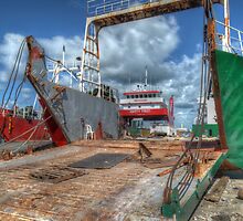 Cargo Boats at Potter's Cay - Nassau, The Bahamas by 242Digital