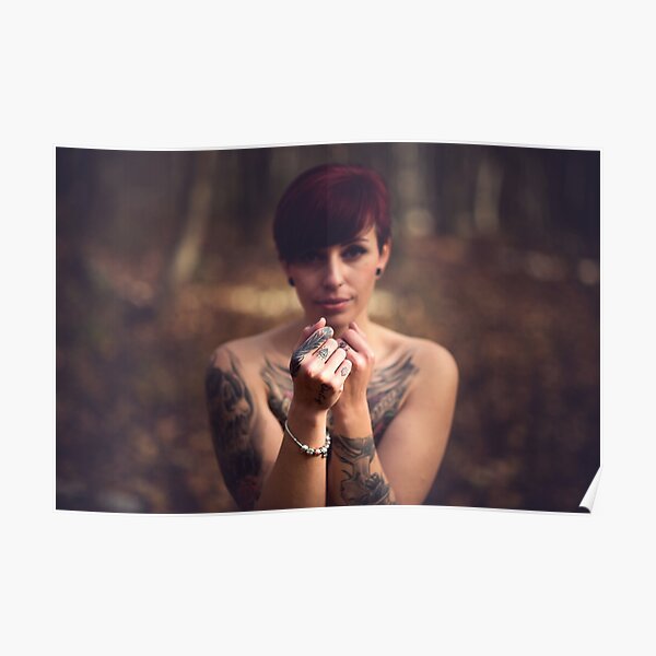 Nude Women Sexy Sensual Tattoo Poster By Ms Photographie Redbubble