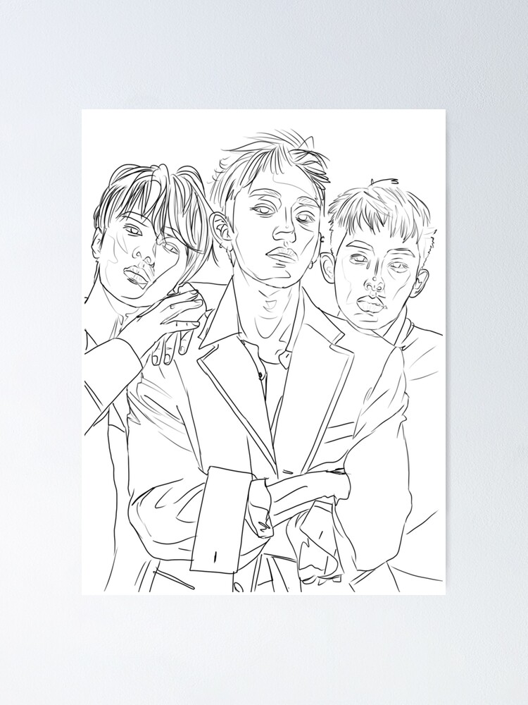 Lucas Kun And Winwin Wayv Fanart Poster By Rollingfakedice Redbubble