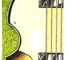 Hofner violin bass lefty by Rich Berry