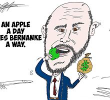 US Fed Chairman Ben Bernanke caricature by Binary-Options