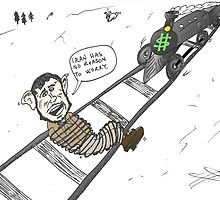 President Mahmoud Ahmedinanad caricature by Binary-Options