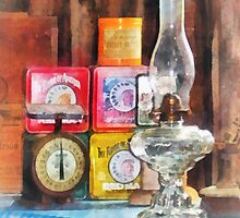 Hurricane Lamp and Scale by Susan Savad