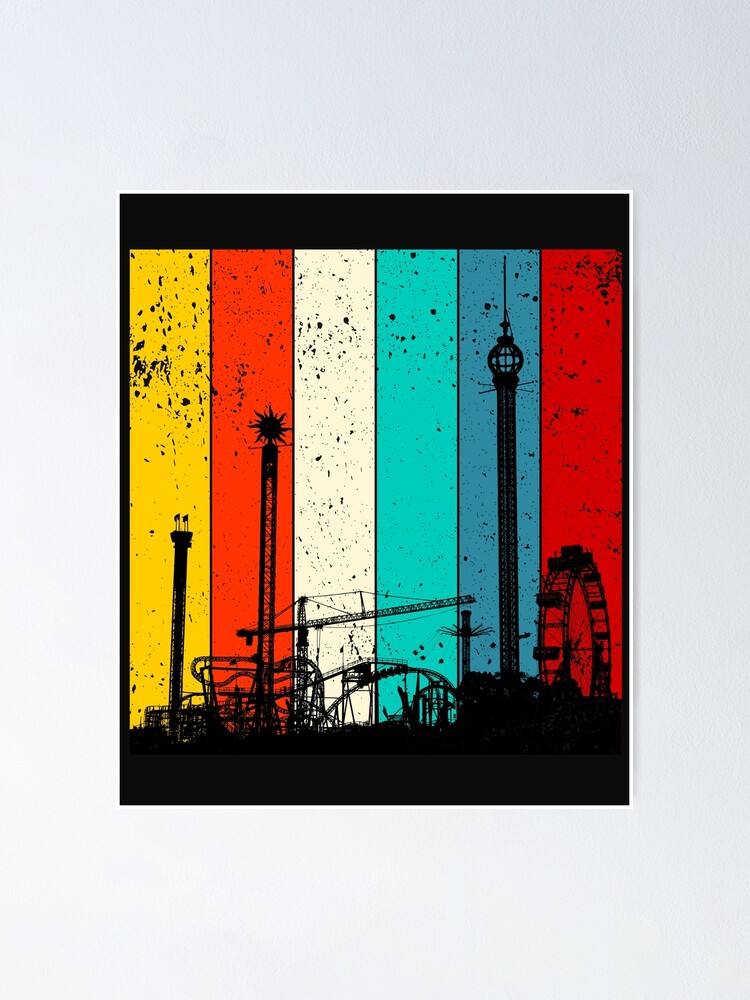 Amusement Park Ferris Wheel Poster For Sale By Troy1969 Redbubble