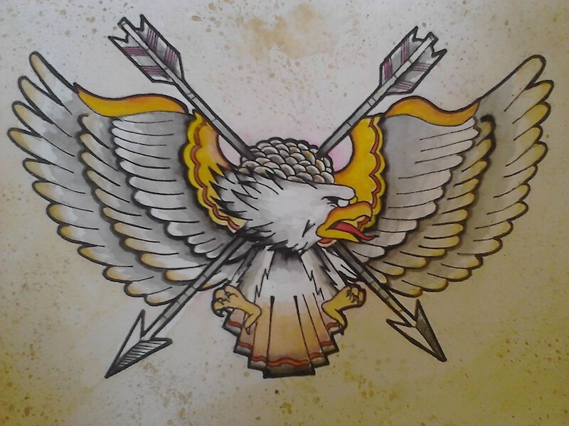 "Eagle and Arrows" by Lutky Redbubble