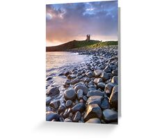 Dunstanburgh Castle Dawn Greeting Card