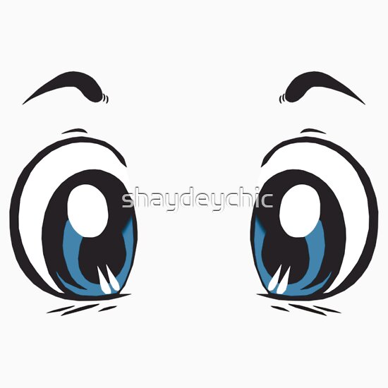 "Kawaii-Eyes 1" Stickers by shaydeychic | Redbubble