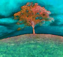A solitary tree'... by Valerie Anne Kelly