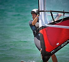 Windsurfing at Merimbula by Darren Stones
