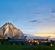 lotus temple or bahai temple by pushkar17