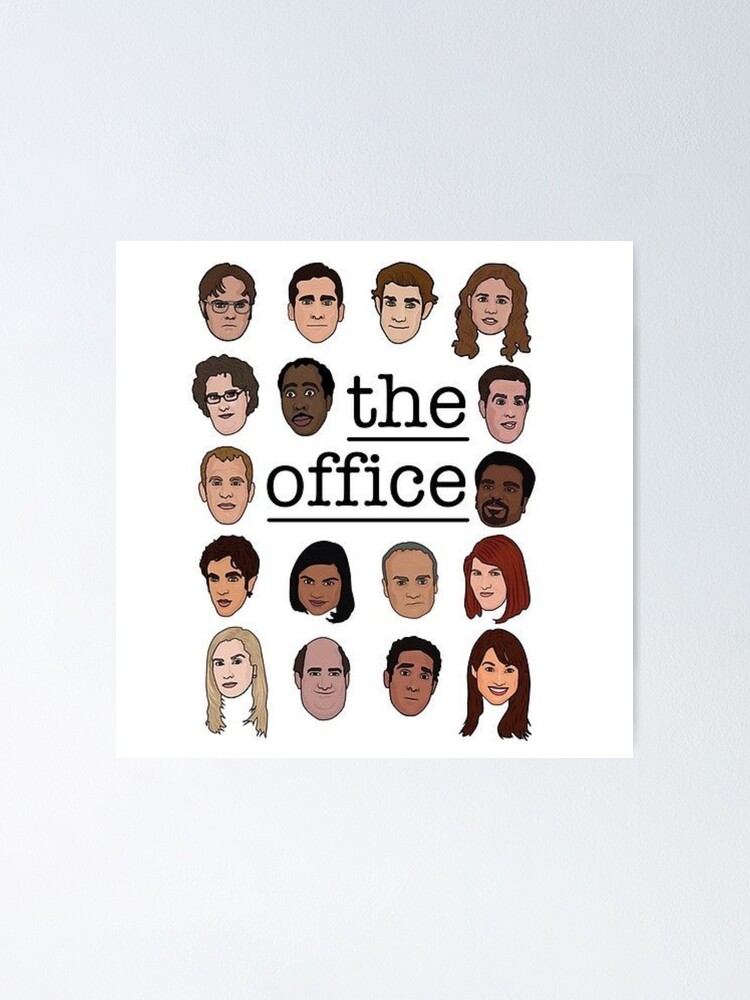 The Office Characters Poster By Agentatd Redbubble