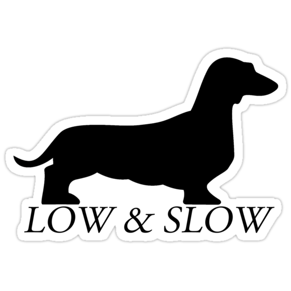 "Low and Slow black" Stickers by Meu383 Redbubble