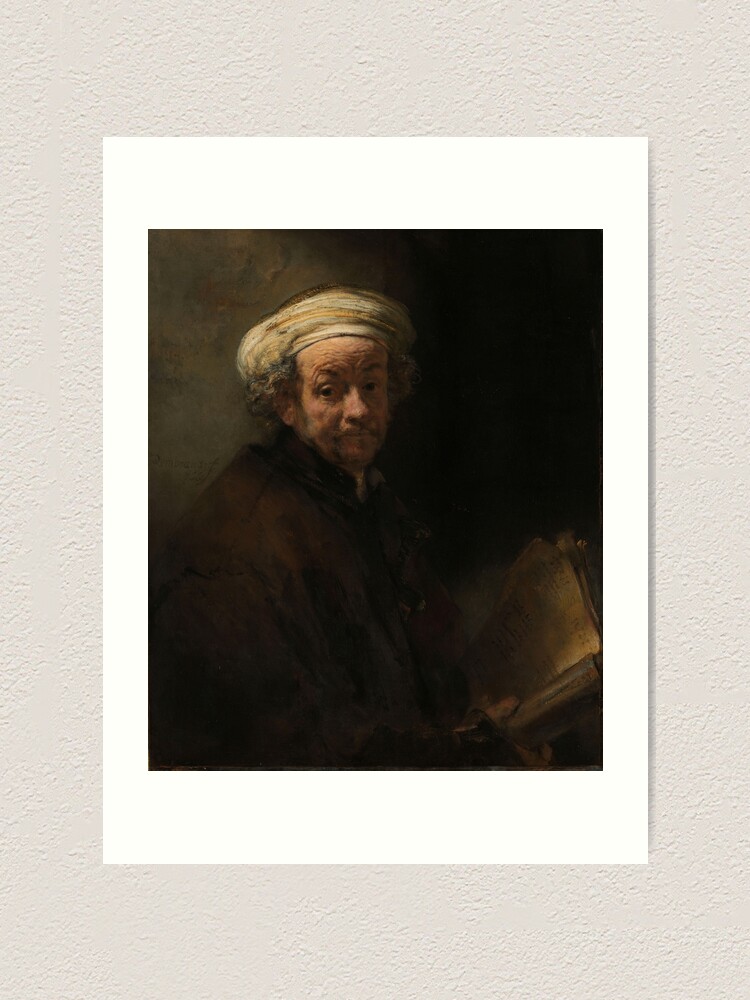 Self Portrait As The Apostle Paul Rembrandt Van Rijn Art Print By