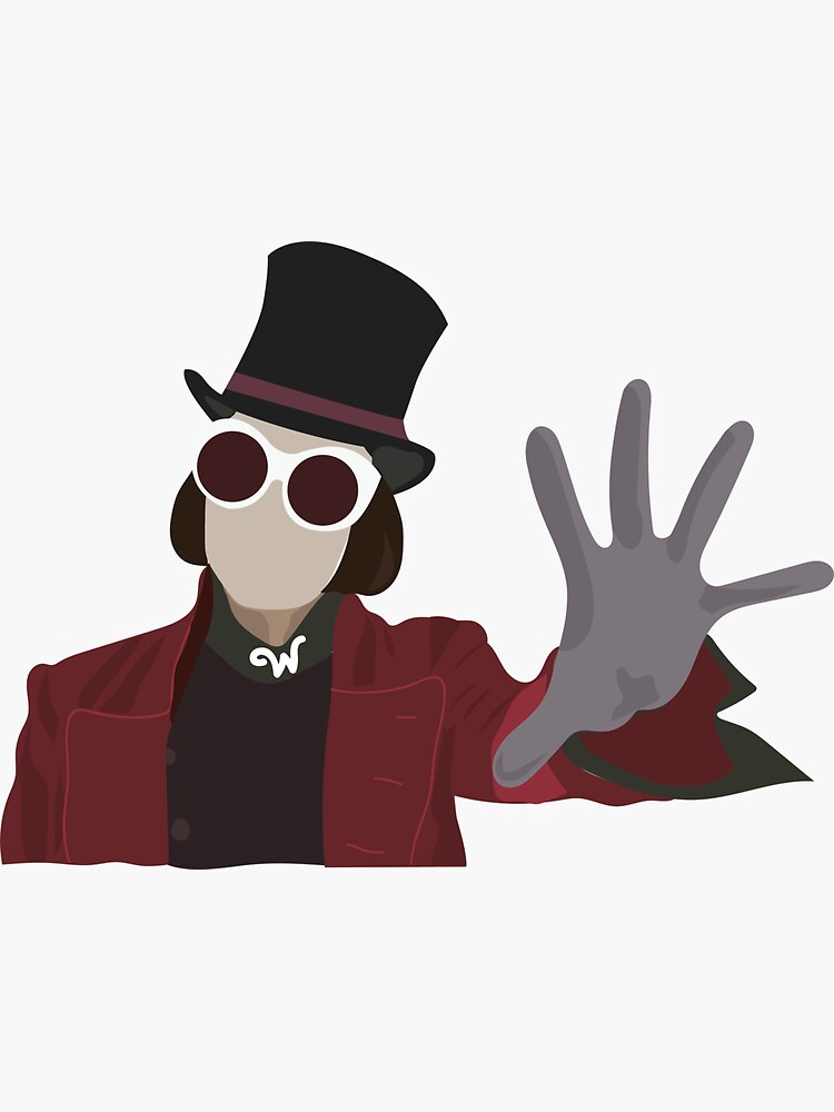 Willy Wonka Sticker For Sale By Faithciol Redbubble