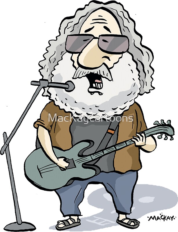 Jerry Garcia: Stickers | Redbubble