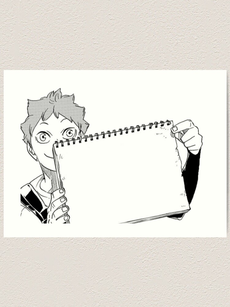 Hinata Haikyuu Timeskip Manga Cap Art Print By Joojlia Redbubble