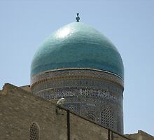 Turquoise Dome Circled by Arabic by M-EK