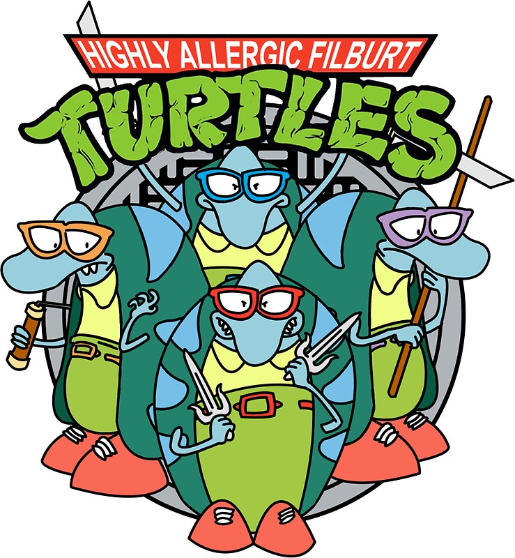 "Filburt Turtle" Stickers by Caveman86 Redbubble