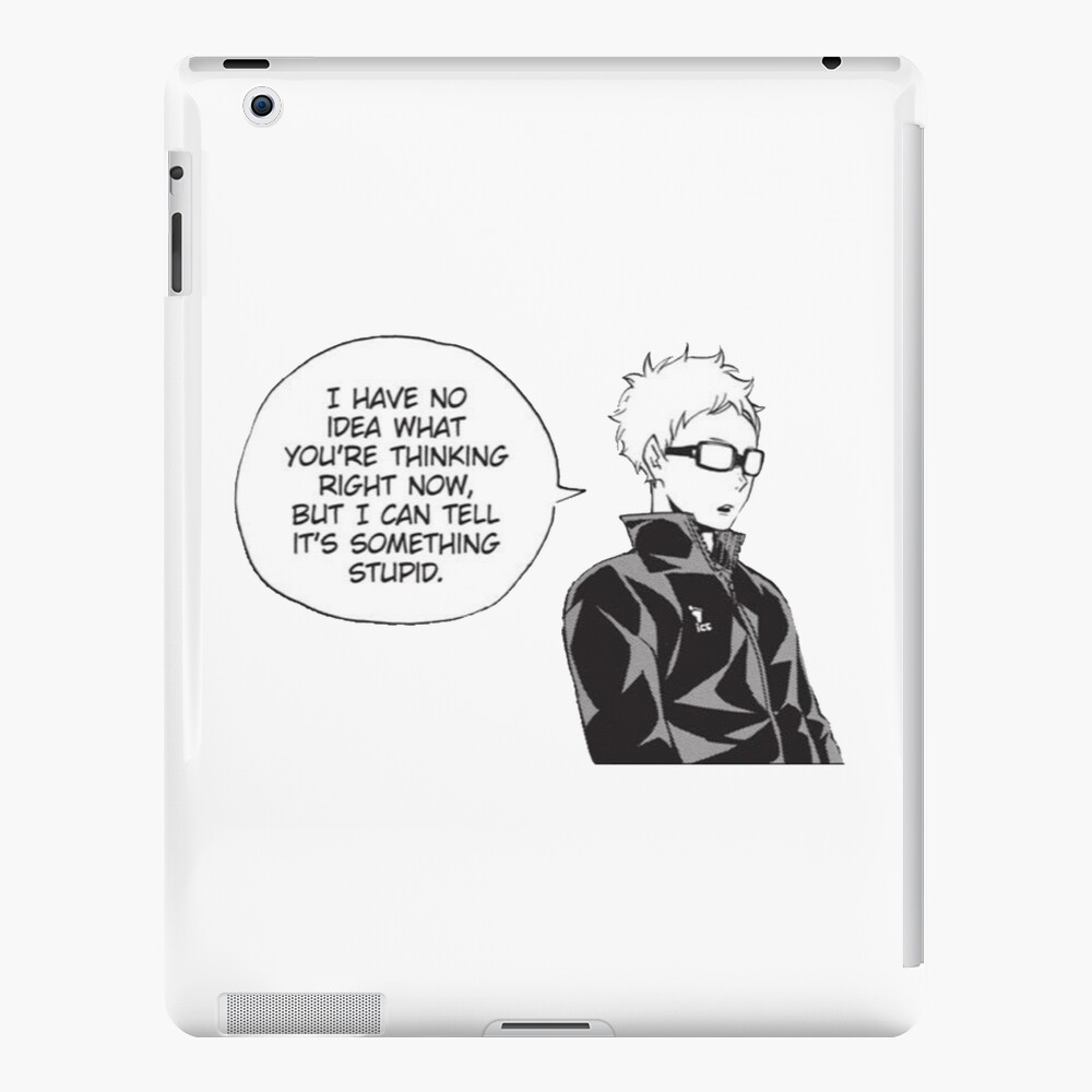 Tsukkishima Haikyuu Manga Cap Ipad Case Skin By Joojlia Redbubble